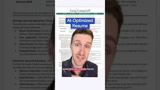 AI-optimized resume for ATS scanners #resume #career #jobsearch