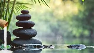 Tibetan Healing Bowl Ambient with Relaxing Water Fountain. Meditation/Healing/Calming