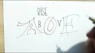 How to begin Modern Calligraphy : Rise Above - Callivember Challenge Day 2