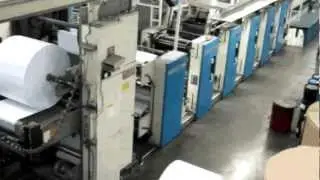 Harris M110 5 Unit Two Web Printing Press 17.75