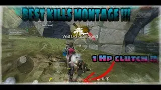 BEST FREE FIRE KILLS MONTAGE !! INSANE 1 HP CLUTCH !! Free Fire Battlegrounds !!!