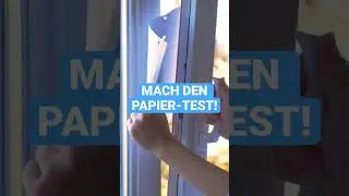 So kriegst du raus, ob deine Fenster wirklich dicht sind! ☝️ #shorts