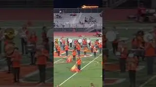 Marching band at California High school football game.