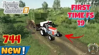 🚜🎋 first time fs 19 || Swaraj 744 fs19 || #farmingsimulator19 #tractor #trending