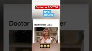 Dr. Ross(PhD) doctor or not😂