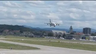 Swiss Avro RJ100 approach @ ZRH Zurich