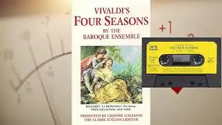 Vivaldi's Four Seasons Baroque Ensemble  Liquore Galliano  Classic Italian Liqueur Promo Tape 1987