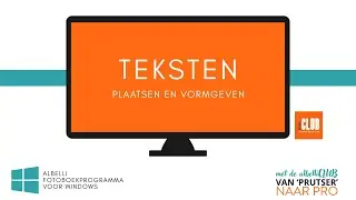 Instructievideo albelli -Teksten plaatsen en vormgeven