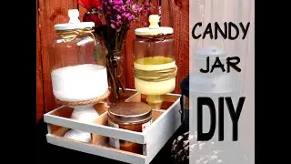 DIY CANDY JAR | COOKIES JAR CUTE AND EASY STEPSكاندى جار بطريقة سهلة ورخيصة