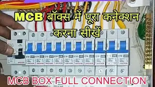 MCB DP BOX Full Connection MCB बॉक्स में पूरा कनेक्शन करना सीखें Electrician Work 