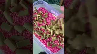 strawberry cheesecake slime #satisfyingvideo #asmr
