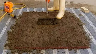 This dirty carpet shocked me! Until its colors were revealed _ satisfying carpet cleaning asmr