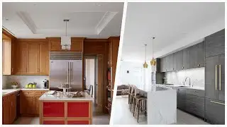 75 All Backsplash Materials White Floor Kitchen Design Ideas You'll Love 🟡