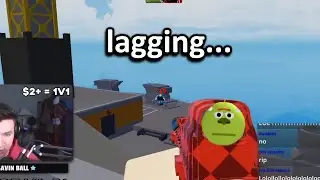 i 1v1'd LeafSki in Roblox Arsenal... (Bruh Moments)