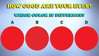 How Good Are Your Eyes Color Test - Optical illusions Eye Test #1