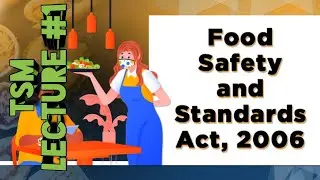 Food Safety & Standards Act, 2006 - FSS ACT 2006 | FSSAI | TNPSC SUCCESS MATERIALS LECTURE 1