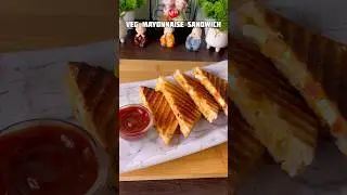 Veg Mayonnaise Sandwich Recipe #shorts #sandwich #recipe  #trending #shortsfeed #viral #shortvideo