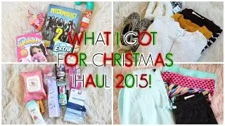 WHAT I GOT FOR CHRISTMAS HAUL 2015! | Avrey Ovard