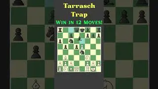 Мгновенная выигрышная комбинация фигур с ловушкой Тарраша в Руй Лопесе