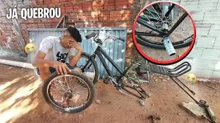 DEU MUITO RUIM!! JÁ QUEBREI A NOVA BIKE ARO 20