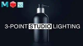 CLASS 30: Basic studio Lighting In Maya - Urdu/Hindi