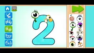 2️⃣ Drawing & Coloring Number 2 - Coloring Book Drawing Games Walkthrough