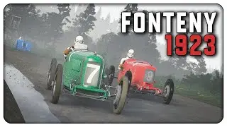 Fight for the lead at Fonteny - AIACR 1923 Grand Prix Championship - Assetto Corsa