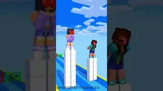 Cargo Skates Love Run: Aphmau vs Noob #minecraft #fyp