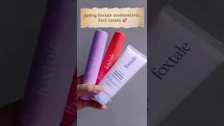 these are my tried & tested moisturizer from the brand foxtale 💯🙌 #moisturizer #foxtale #skincare