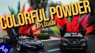 Trending Colorful Powder Explosion Tutorial - Veo3 & After Effects