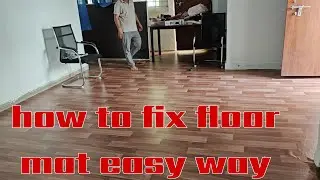 HOW TO FIX FLOOR MAT||FLOOR MAT||PVC FLOOR MAT|| INSTALLATION||WOODEN COLOUR