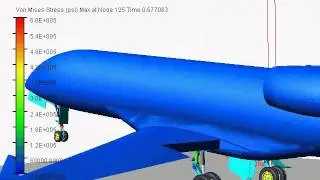Adams - Business Jet Drop Test Flex Strut