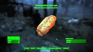 Fallout 4 Legendary armor Punishing Metal Right Arm stats and location