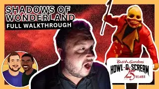 New 2024 Howl-O-Scream Full Haunted House Walkthrough | Shadows Of Wonderland