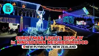 Christmas Lights Display in Kingsdown Neighbourhood, New Plymouth 2025