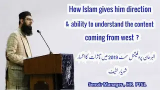 Senior Manager HR PTCL, Shaharyar Latif student at Al-Burhan expressing his view in summit 2019