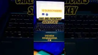 Ms word Tricks: Cake and fireworks Shortcut keys ( 10 Subscribers #Celebration 🎉) #msword #msoffice