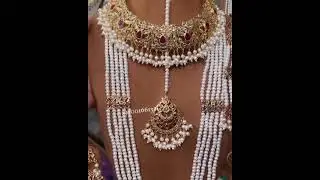 pearls bridal set jewellery #hyderabadi traditional set shorts #bridal_set #jewellery #artificial