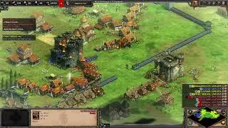 AoE2 DE | Teutons on Arena 4v4 | Massive Siege & Infantry Domination