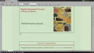 Performance Issues In CMOS