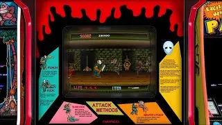 Splatterhouse, реалистичная аркадная рамка с использованием шейдера Mega Bezel Shader