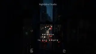 Silence is not empty |  #mindfulness #introspective #shorts #aesthetic #ambient #rain #lonelycity