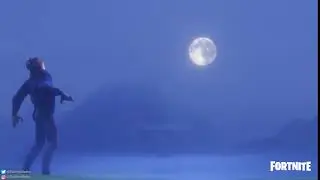Fortnite: Jayson is howling at the moon (late night render)