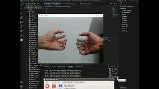 Python + opencv hand trackingตรวจจับมือ
