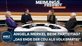MEINUNGSFREIHEIT: Merkel beim CDU-Parteitag: Show der St&auml;rke oder letzter Einfluss? | WELT Talk