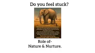 Nature v/s + and Nurture. Undersranding the roots of subconscious, where you feel stuck in life.