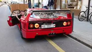 Ferrari F40 LM Start up & Loud exhaust in Geneva