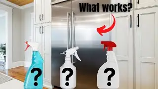 DIY: I tried three household cleaners on my stainless steel fridge!