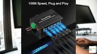 Review - GoodTop 5 Port 100Mb Unmanaged Industrial Switch with DIN Rail 15W Power Supply,