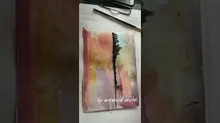 water colour landscape- basics for kids